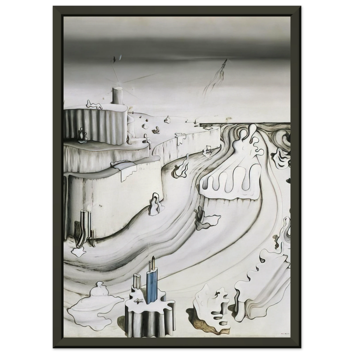 Yves Tanguy Promontory Palace Framed Art Print - Aluminum Frame - 60x80 cm / 24x32 inches