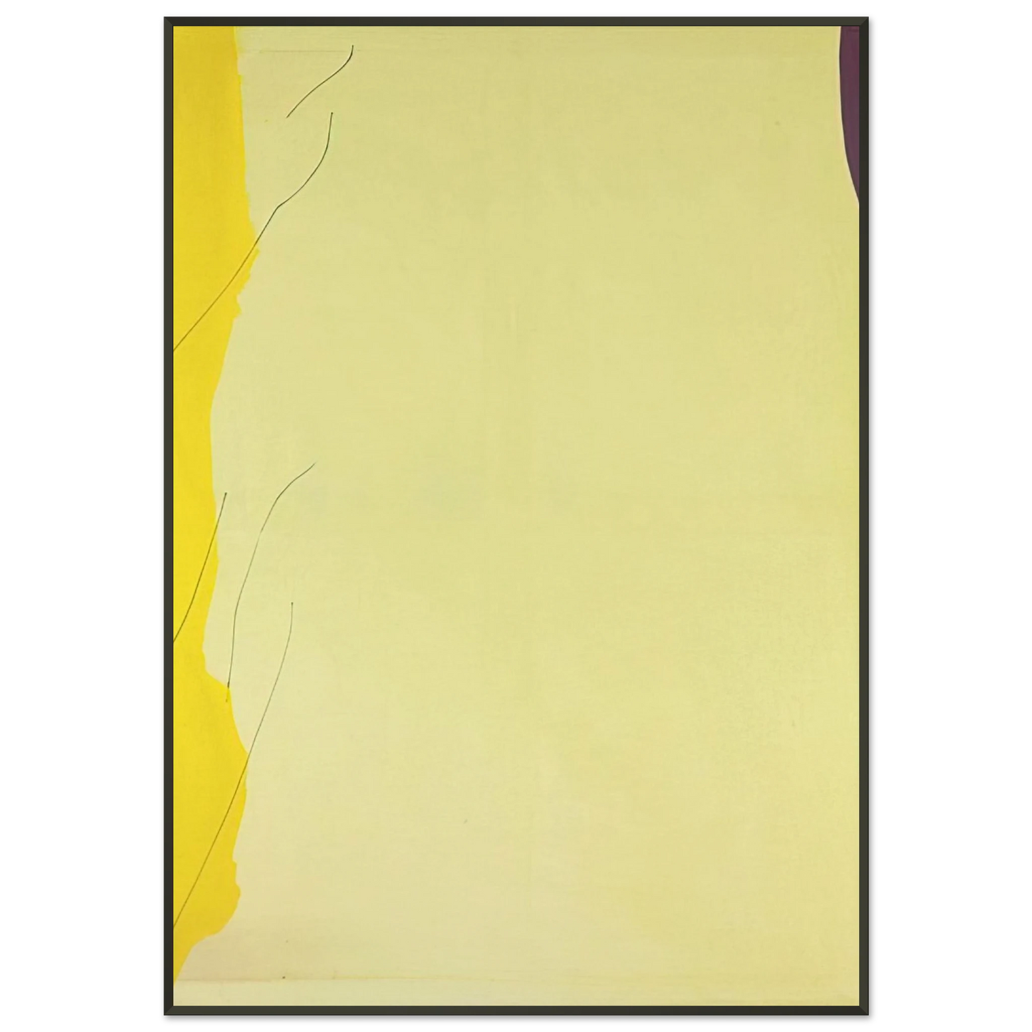 Helen Frankenthaler  Distillation  1973 Framed Art Print  - Aluminum Frame - 21x29.7 cm / 8x12"