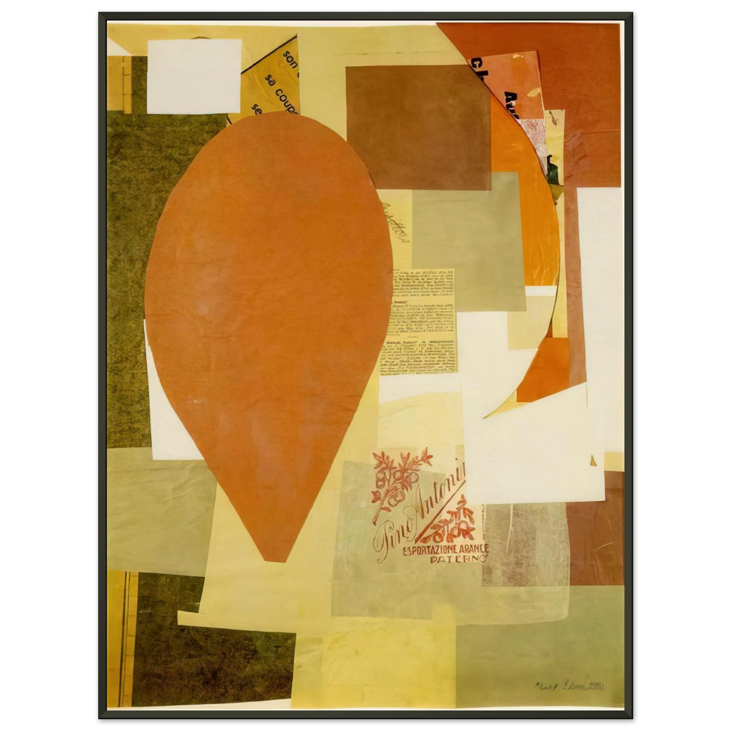 Kurt Schwitters PINO ANTONI 1934 Framed Art Print - Aluminum Frame - 70x100 cm / 28x40 inches