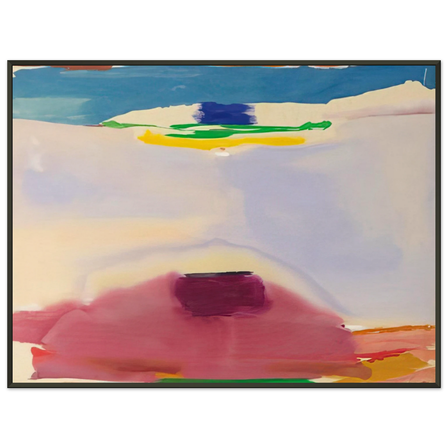 Helen Frankenthaler Leveling 1973 Framed Art Print - Aluminum Frame - 60x80 cm / 24x32 inches