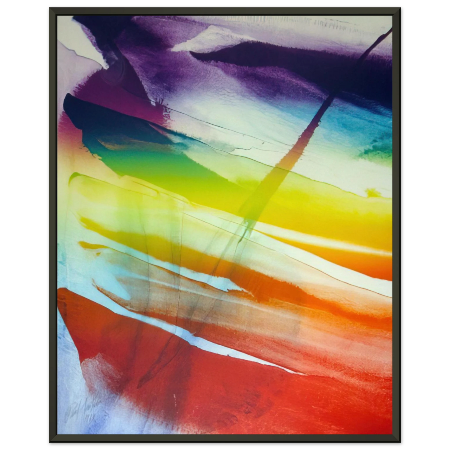 Paul Jenkins Phenomena Franklin s Kite Framed Art Print - Aluminum Frame - 60x80 cm / 24x32 inches