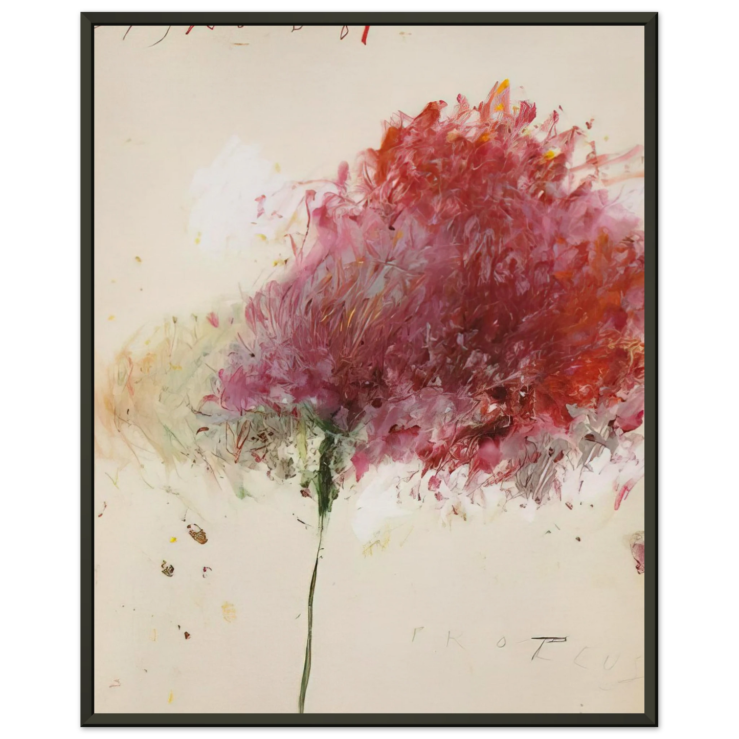 Cy Twombly Proteus Framed Art Print - Aluminum Frame - 60x80 cm / 24x32 inches