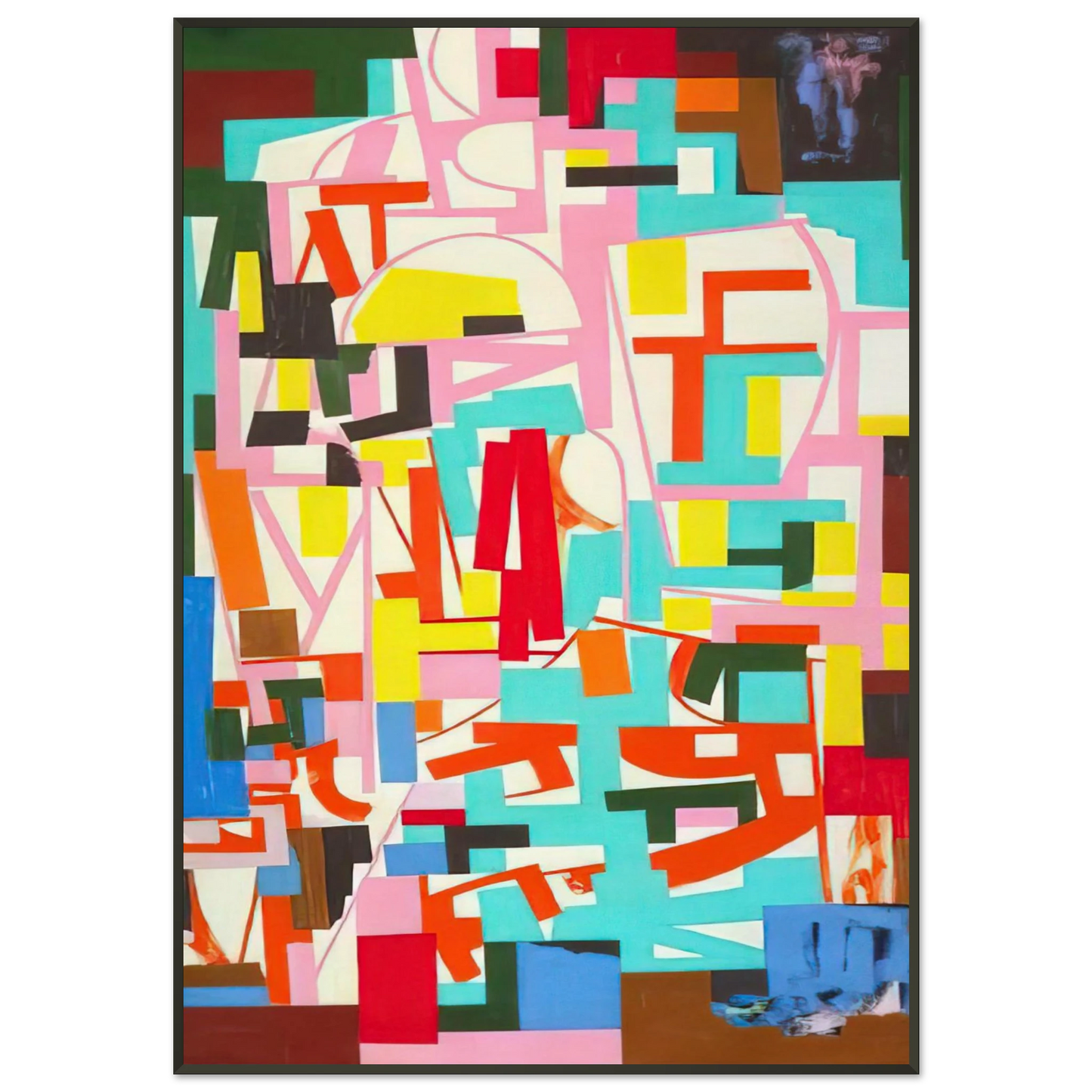 Ad Reinhardt Untitled 1940 Framed Art Print - Aluminum Frame - 21x29.7 cm / 8x12"