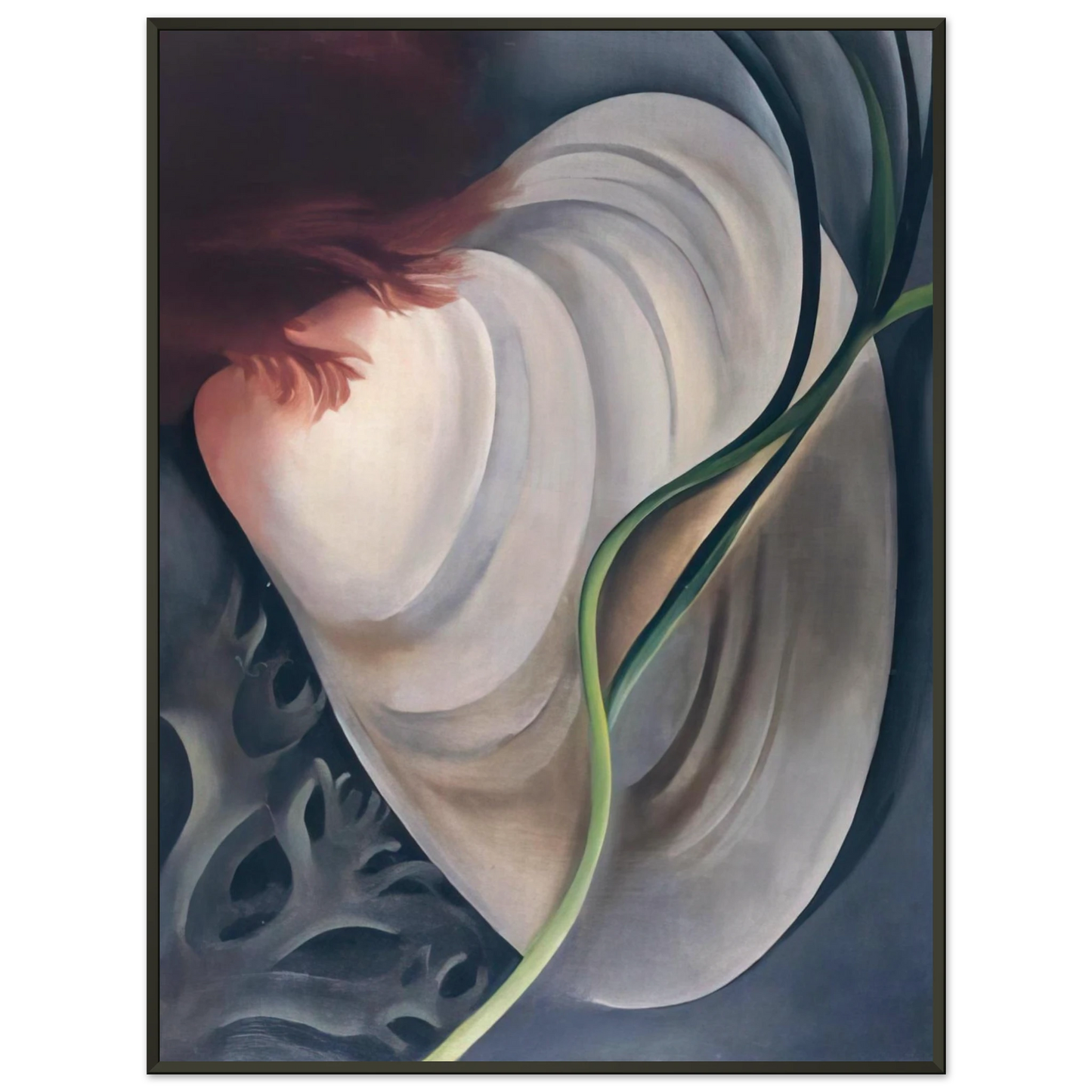 Georgia OKeeffe Shell No 2 Framed Art Print - Aluminum Frame - 70x100 cm / 28x40 inches