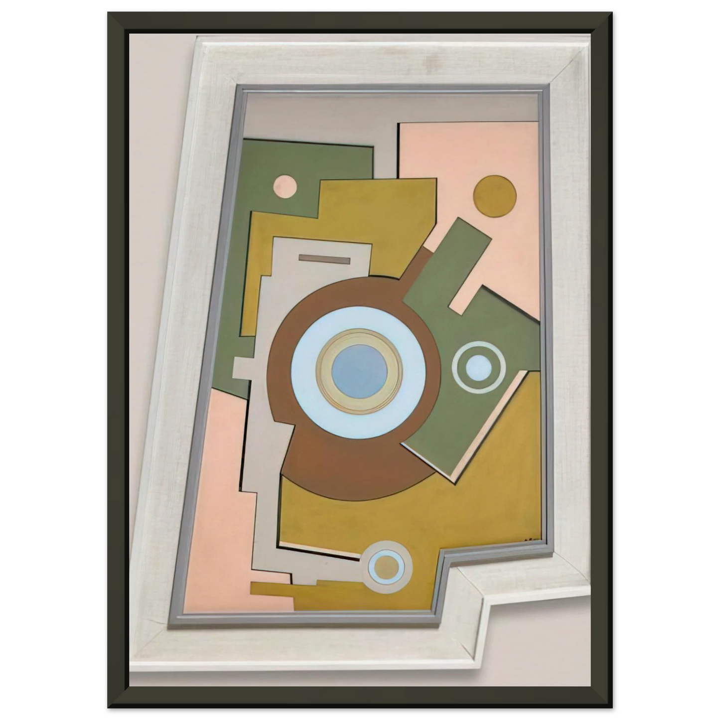 Carmelo Arden Quin Blue Circle 1947 Framed Art Print - Aluminum Frame - 60x80 cm / 24x32 inches