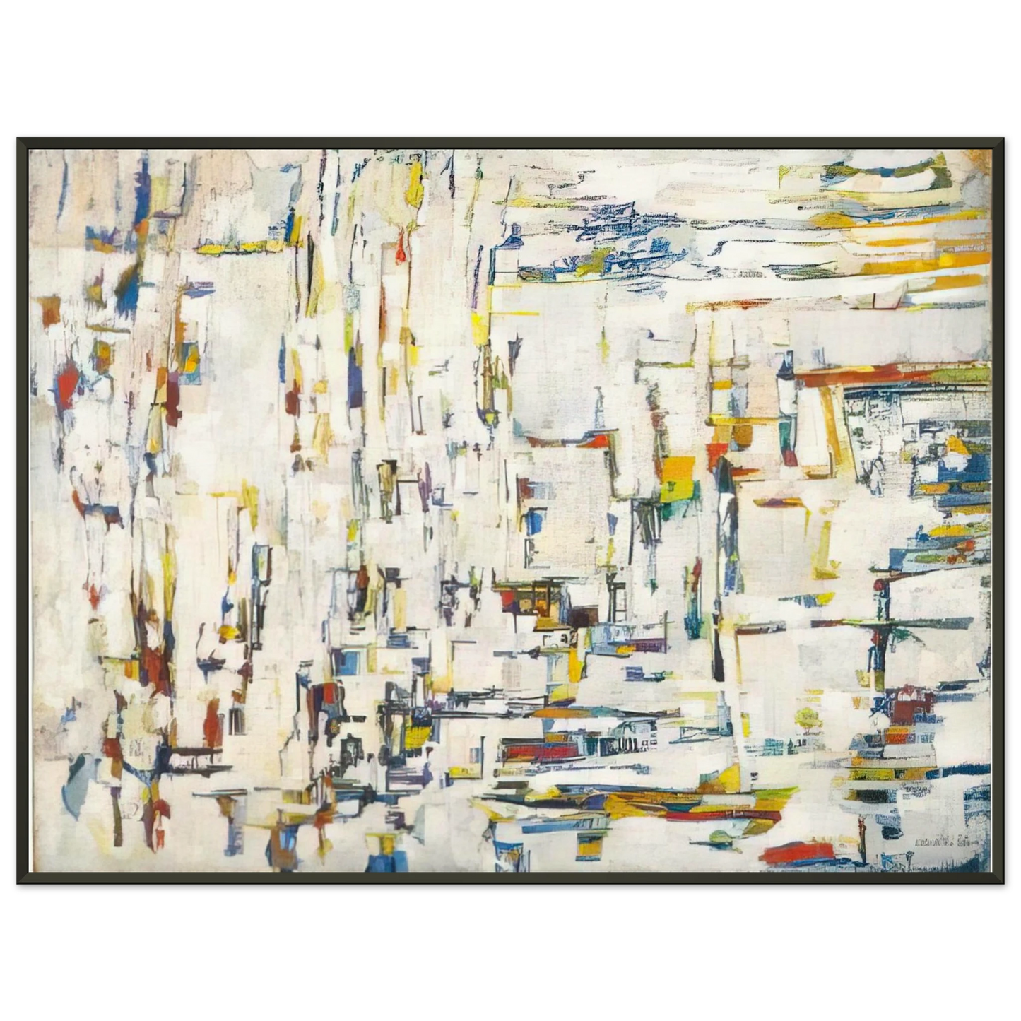 Maria Helena Vieira da Silva Untitled 1995 Framed Art Print - Aluminum Frame - 70x100 cm / 28x40 inches