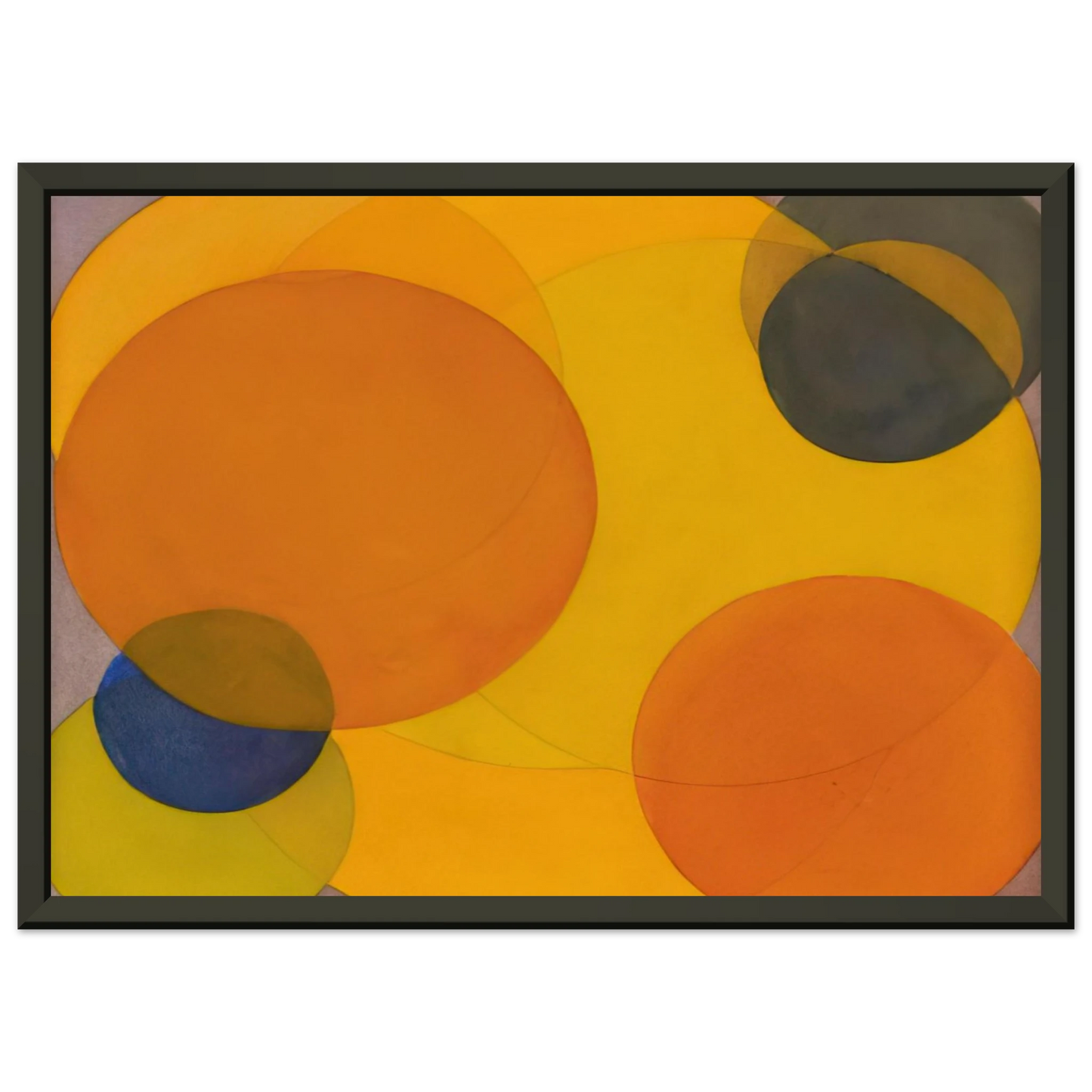 Al Held Morre XXII Framed Art Print - Aluminum Frame - 60x80 cm / 24x32 inches