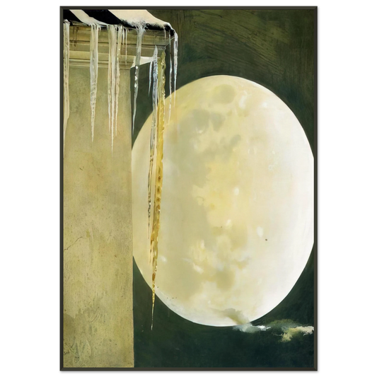 Andrew Wyeth  MOON MADNESS Framed Art Print  - Aluminum Frame - 21x29.7 cm / 8x12"
