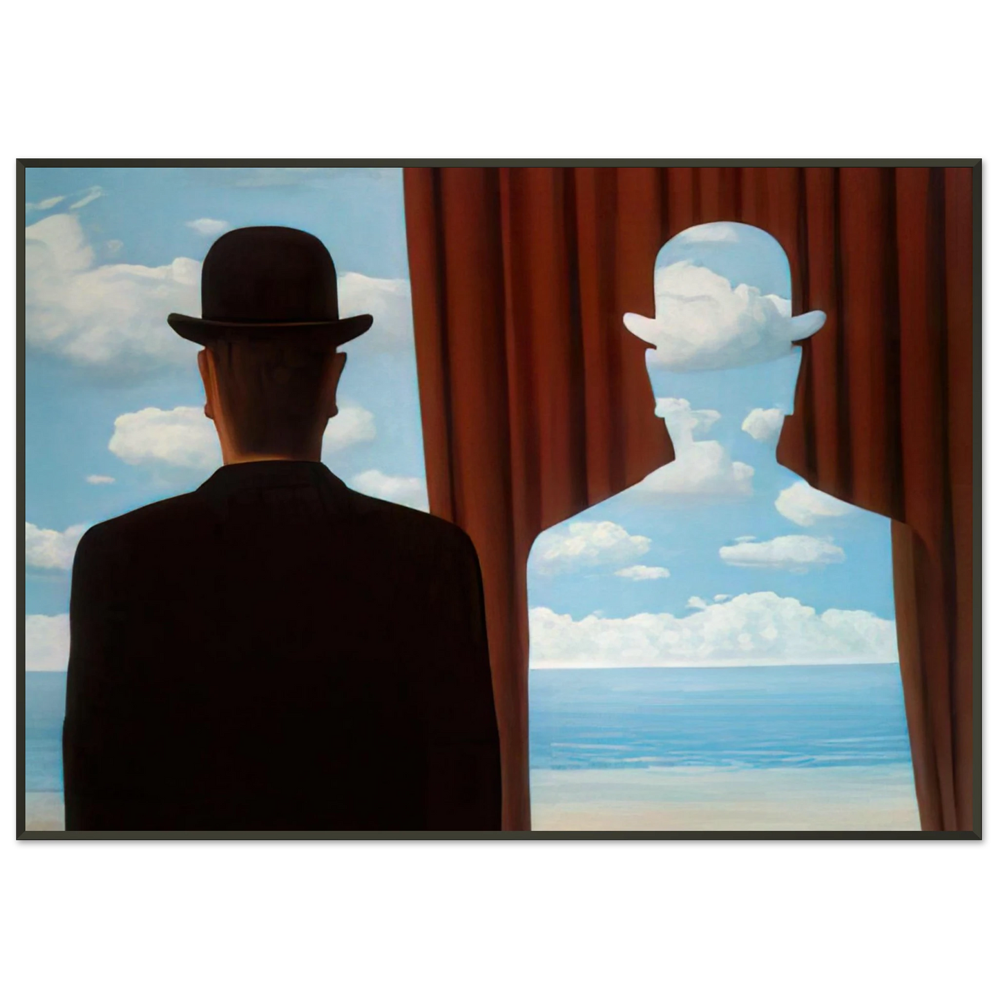 Rene Magritte DECALCOMANIA 1966 Framed Art Print - Aluminum Frame - 21x29.7 cm / 8x12"