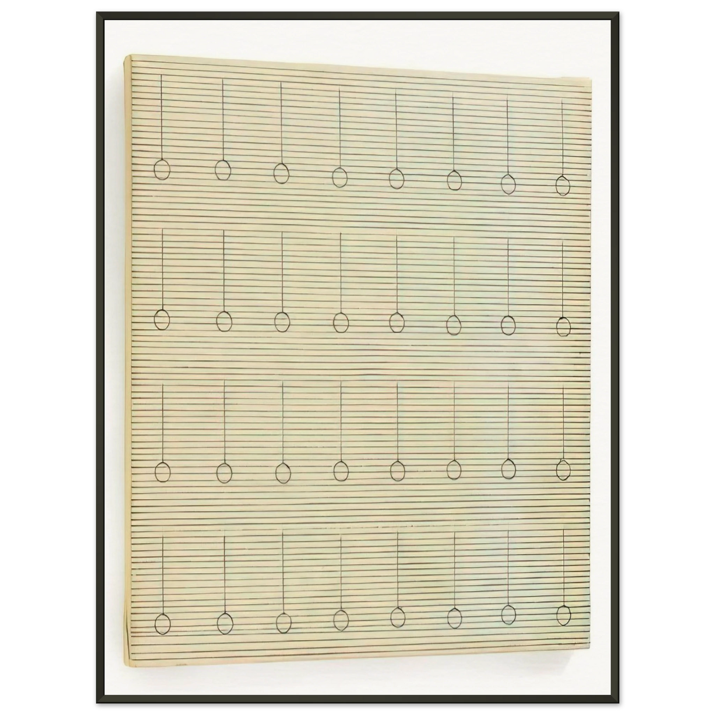 Agnes Martin Drops Framed Art Print - Aluminum Frame - 70x100 cm / 28x40 inches