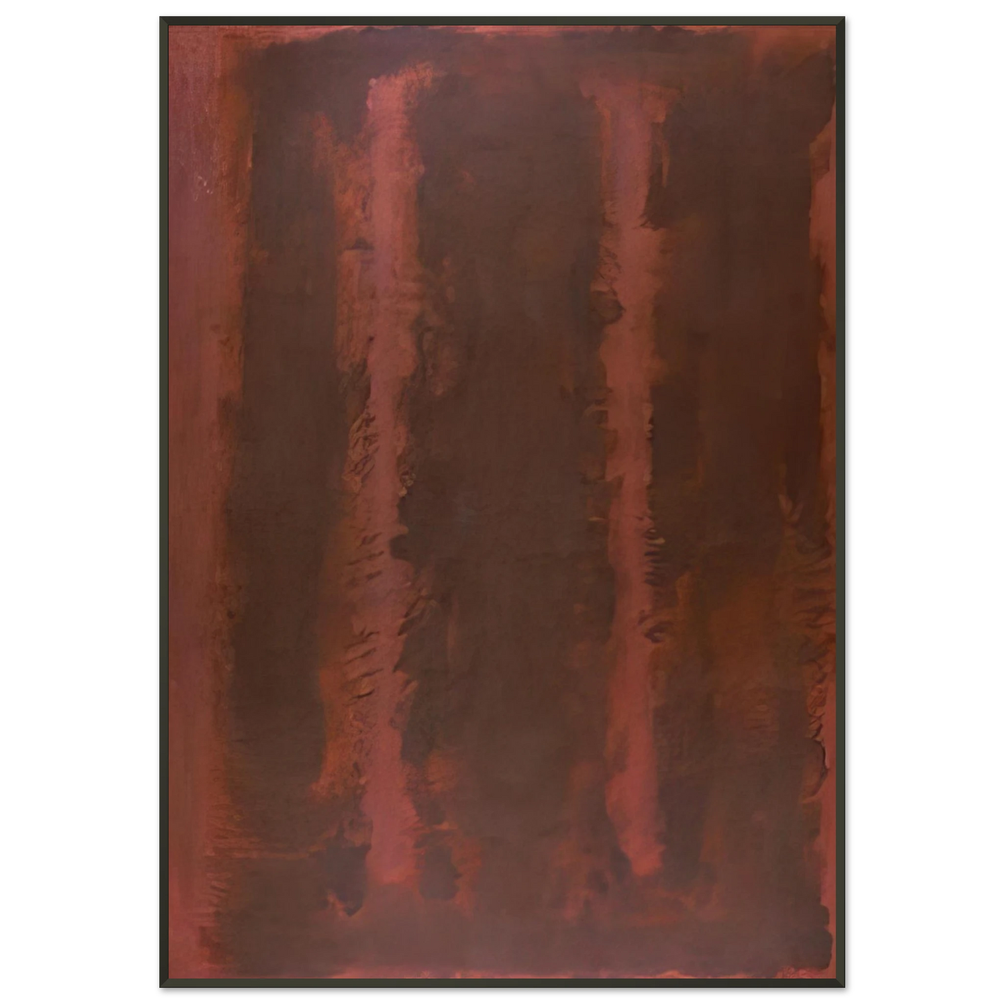 Mark Rothko Black on Maroon 1958 Framed Art Print - Aluminum Frame - 21x29.7 cm / 8x12"