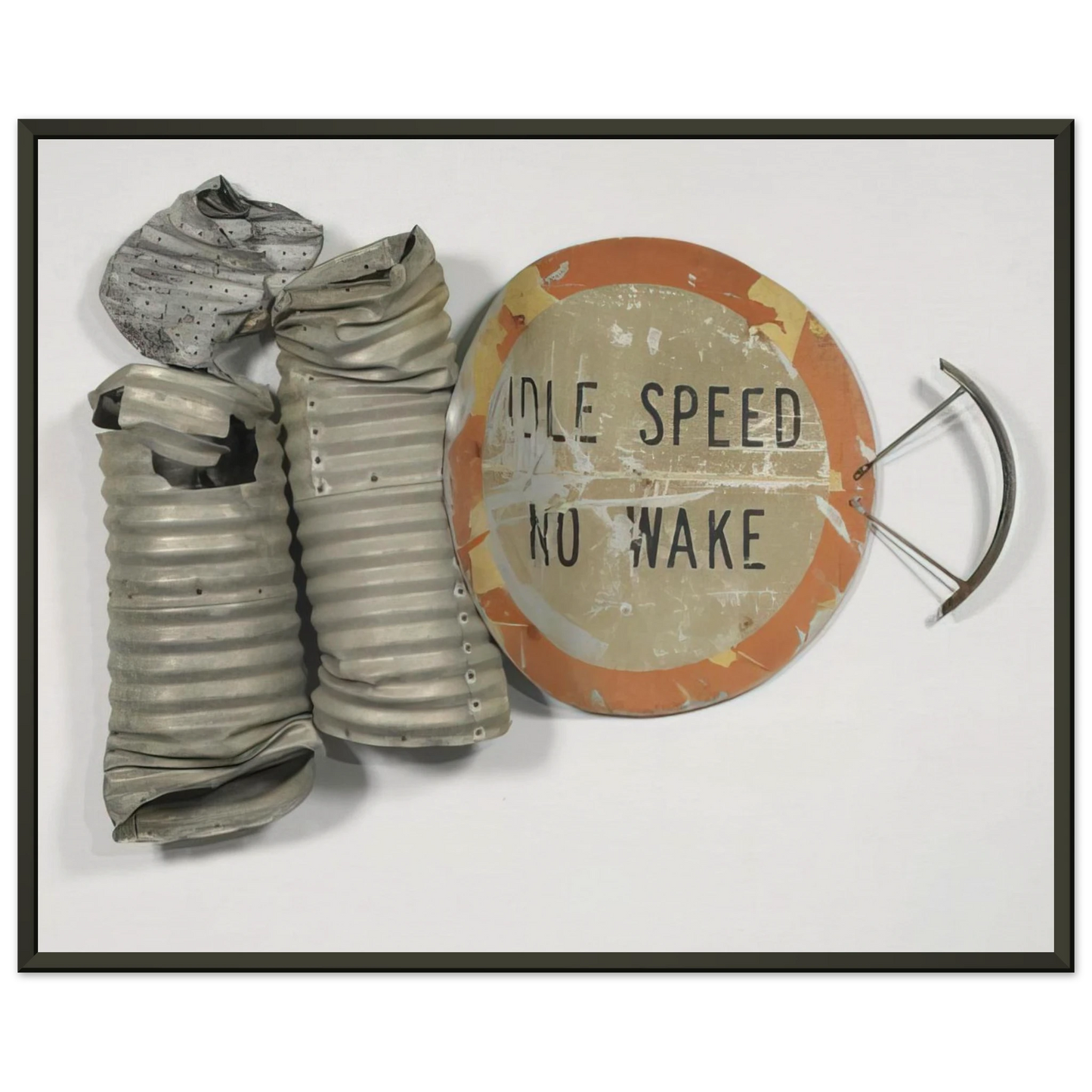 Robert Rauschenberg NO WAKE GLUT 1986 Framed Art Print - Aluminum Frame - 60x80 cm / 24x32 inches
