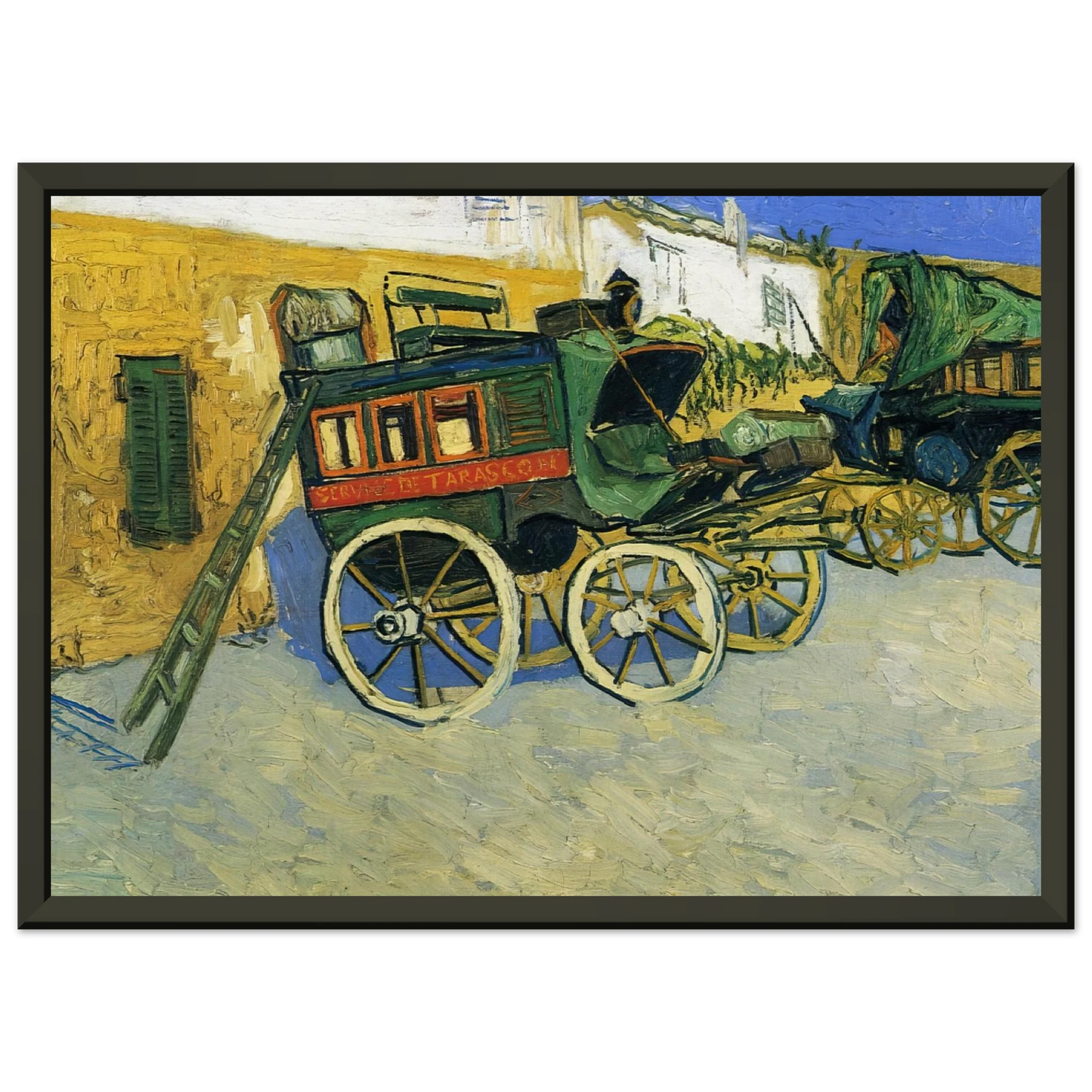 Vincent van Gogh The Tarascon Diligence Framed Art Print - Aluminum Frame - 40x50 cm / 16x20 inches