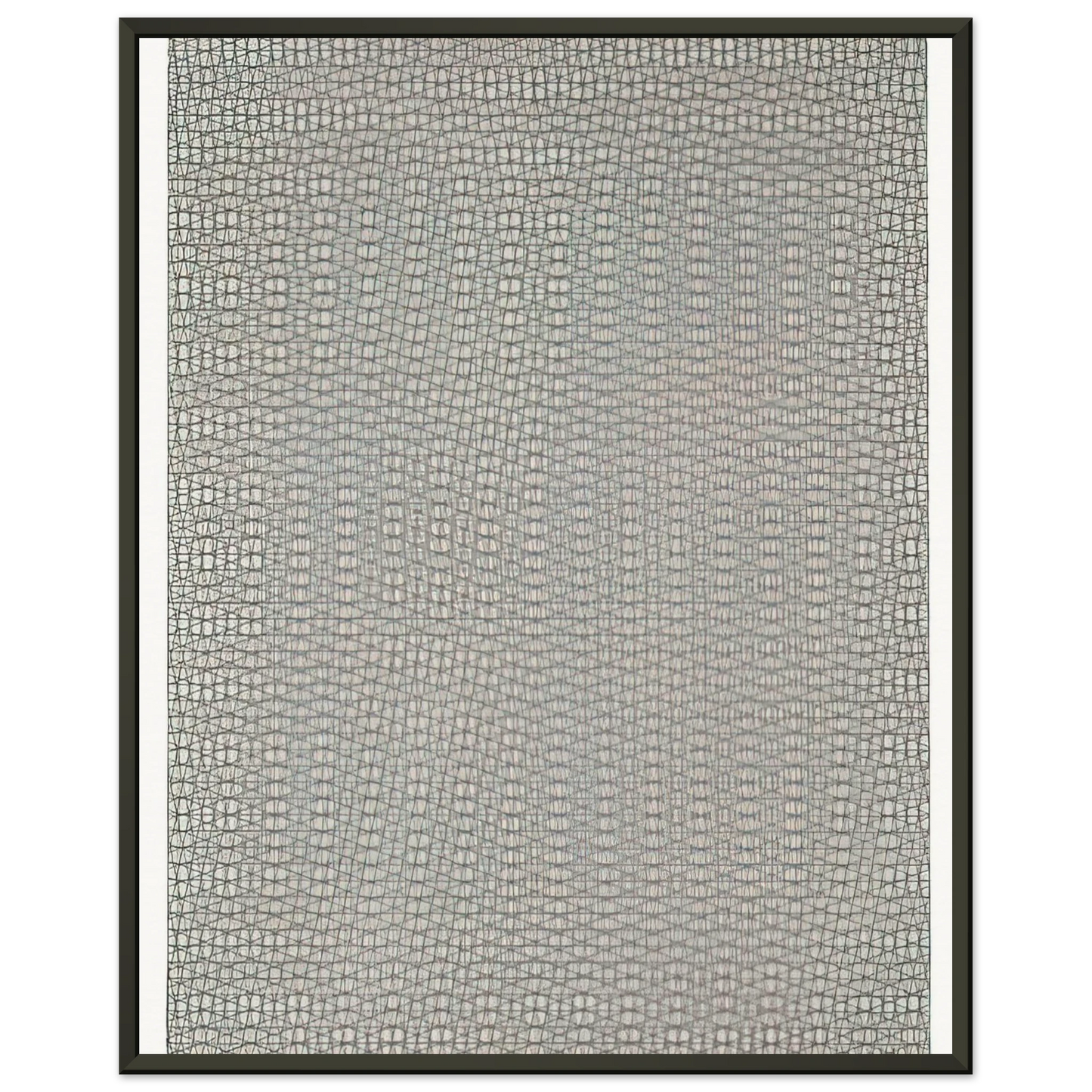 Francois Morellet 3 grillages superposes 0 15 15 1959 Framed Art Print - Aluminum Frame - 70x100 cm / 28x40 inches