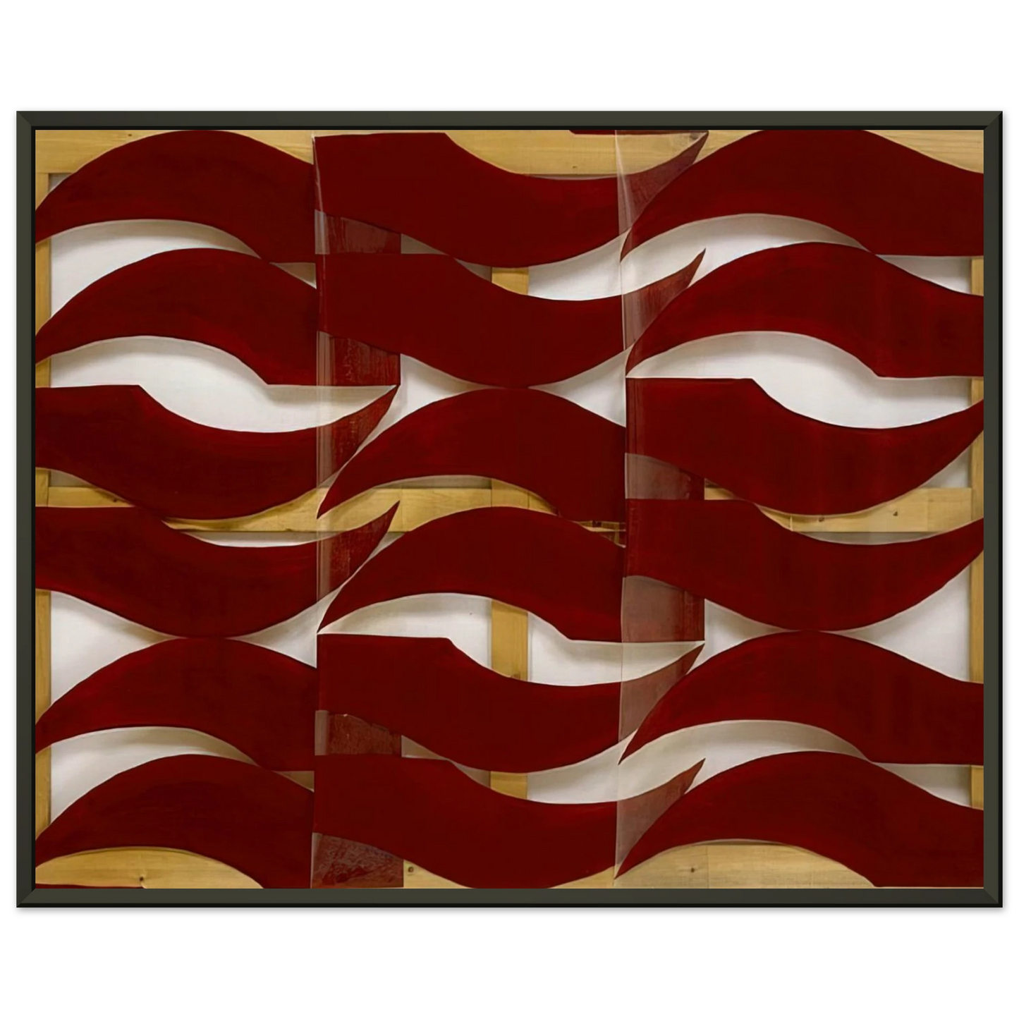 Carla Accardi Rosso scuro 1974 Framed Art Print - Aluminum Frame - 70x100 cm / 28x40 inches