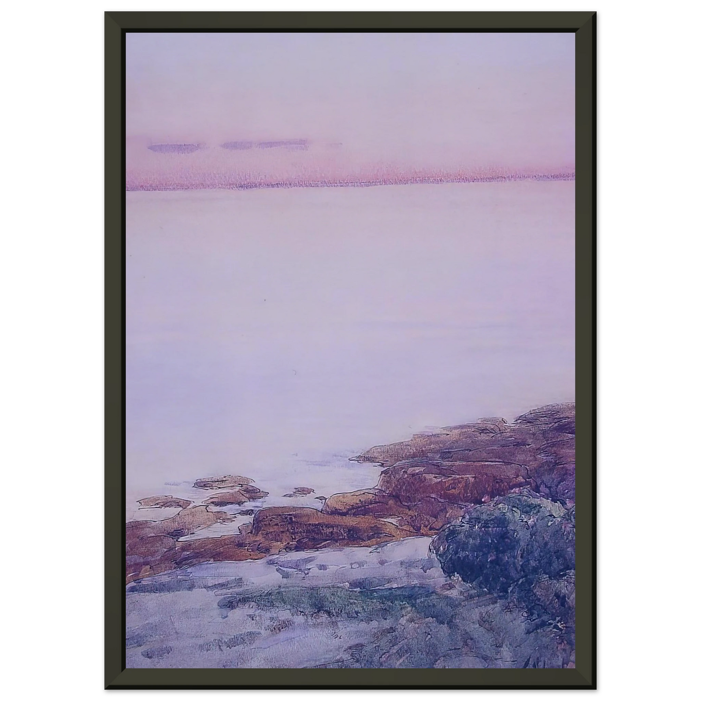 Childe Hassam Isles of Shoals Framed Art Print - Aluminum Frame - 60x80 cm / 24x32 inches