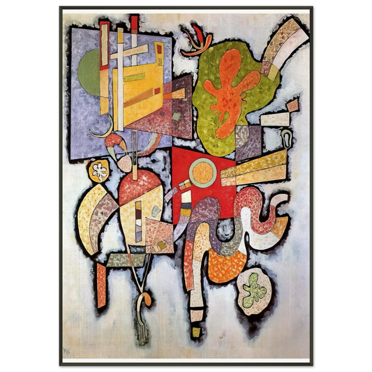 Wassily Kandinsky  COMPLEX SIMPLE 1939 Framed Art Print  - Aluminum Frame - 21x29.7 cm / 8x12"