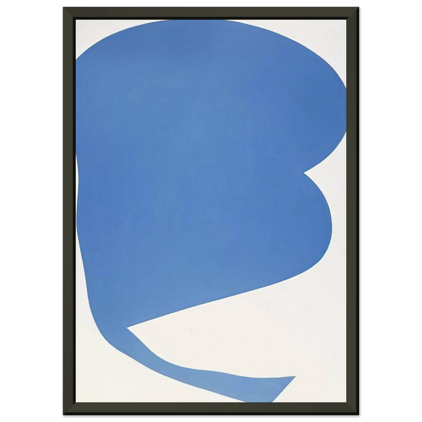 Ellsworth Kelly Blue on White Framed Art Print - Aluminum Frame - 40x50 cm / 16x20 inches