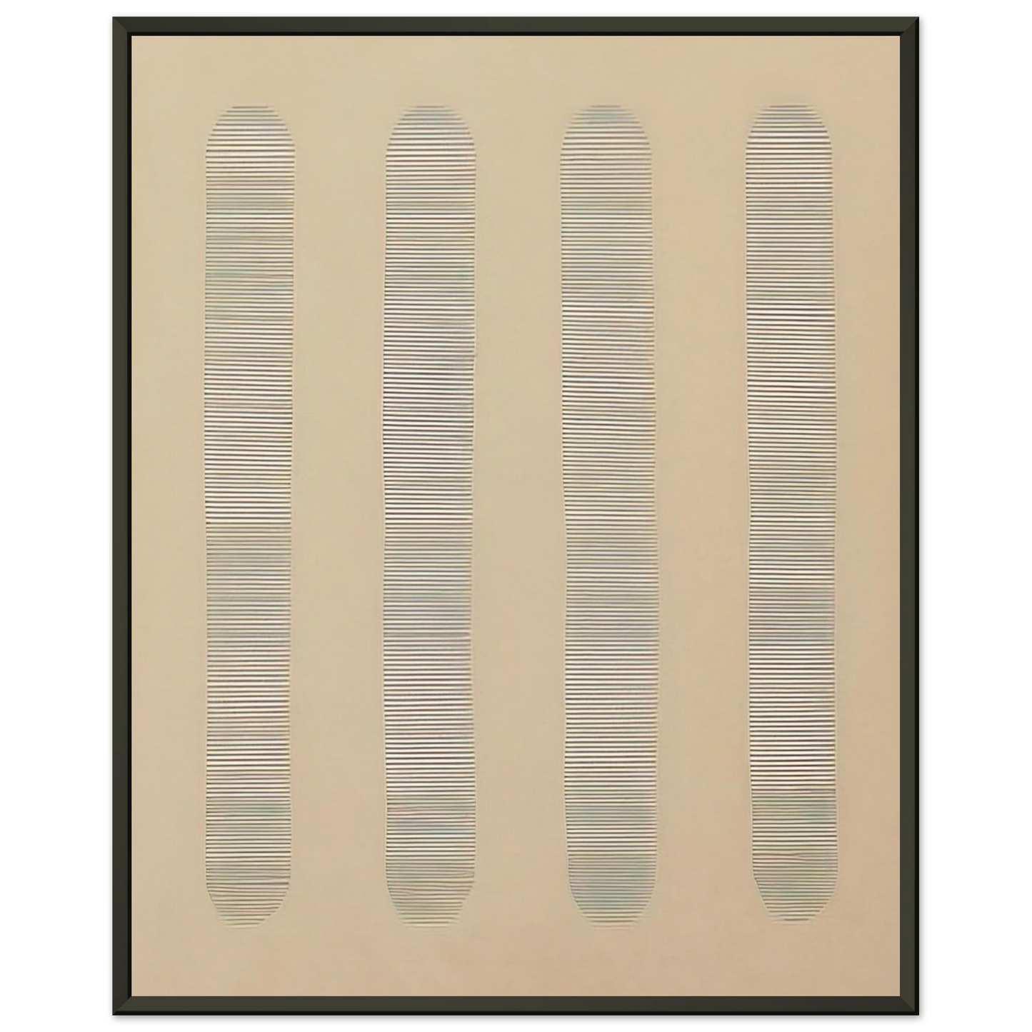 Agnes Martin Columns Framed Art Print - Aluminum Frame - 60x80 cm / 24x32 inches