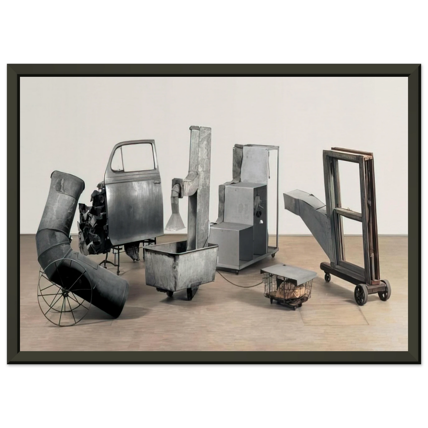 Robert Rauschenberg ORACLE 1965 Framed Art Print - Aluminum Frame - 70x100 cm / 28x40 inches