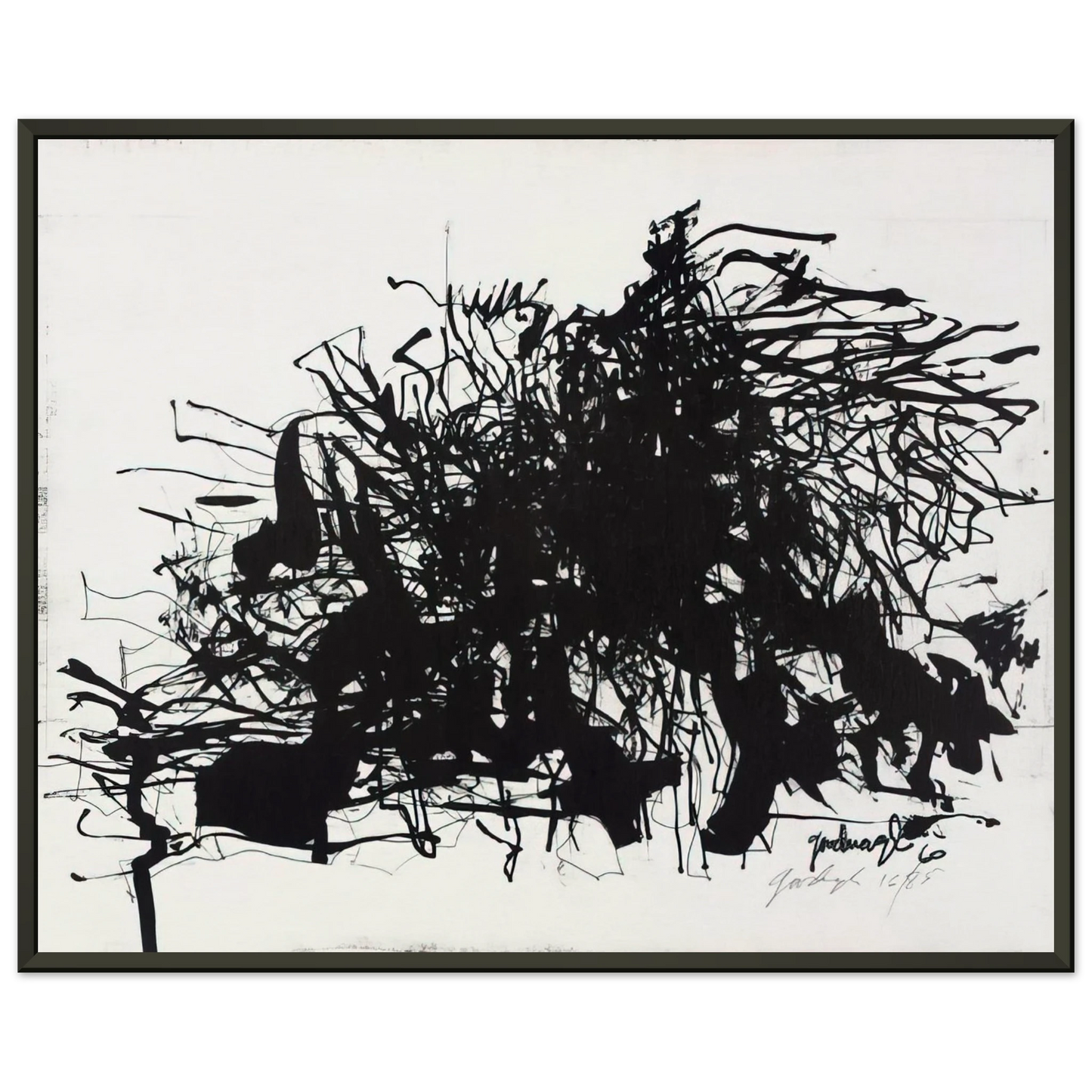 Robert Goodnough Nomads 1960 Framed Art Print - Aluminum Frame - 60x80 cm / 24x32 inches