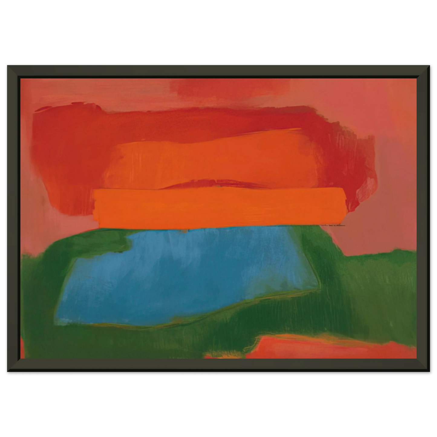 Esteban Vicente NUMBER 2 1967 Framed Art Print - Aluminum Frame - 70x100 cm / 28x40 inches
