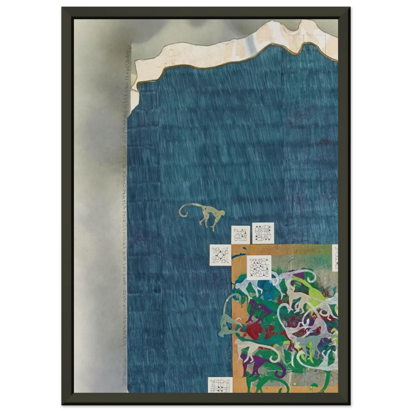 Alighiero Boetti UNTITLED Framed Art Print - Aluminum Frame - 40x50 cm / 16x20 inches