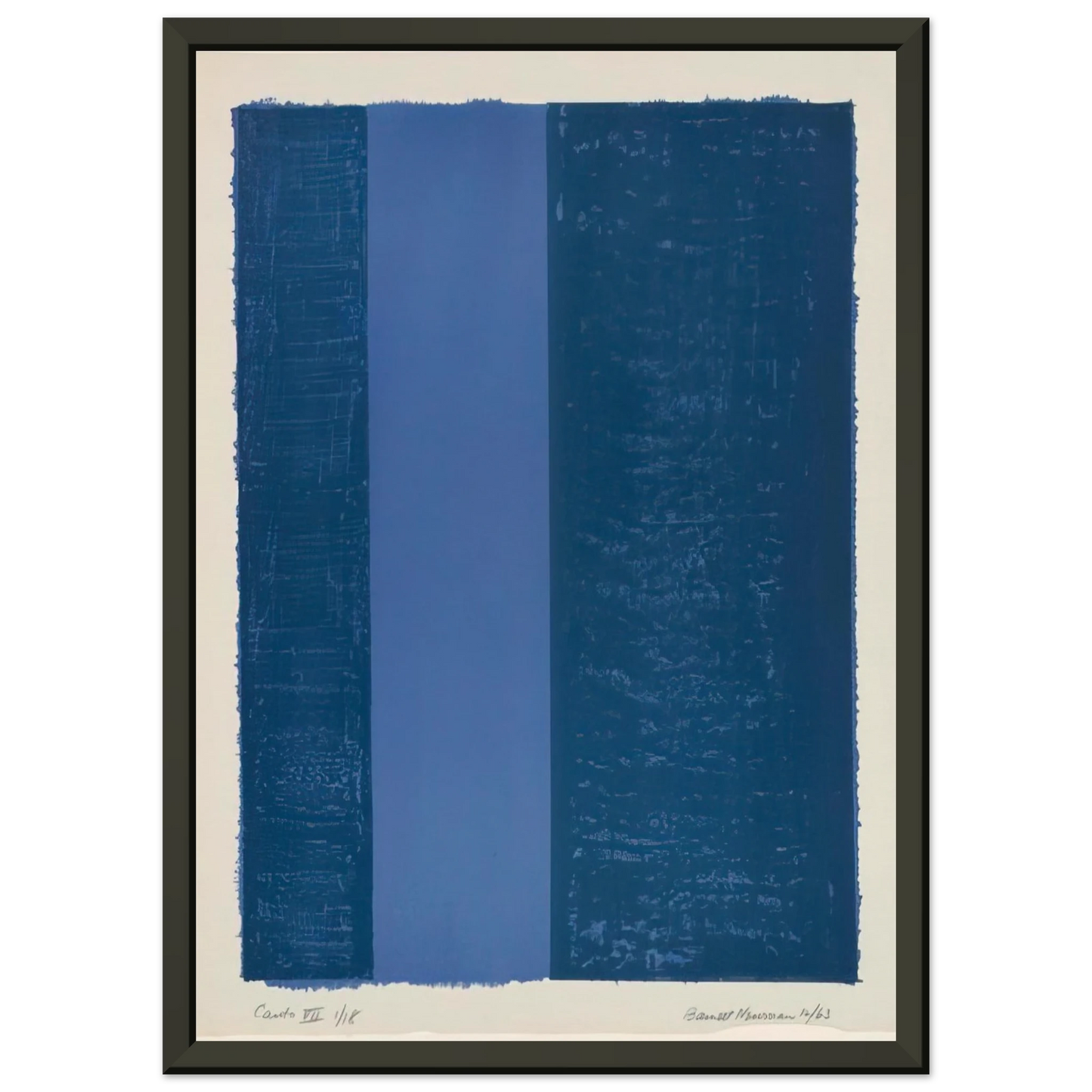 Barnett Newman Canto VII Framed Art Print - Aluminum Frame - 60x80 cm / 24x32 inches