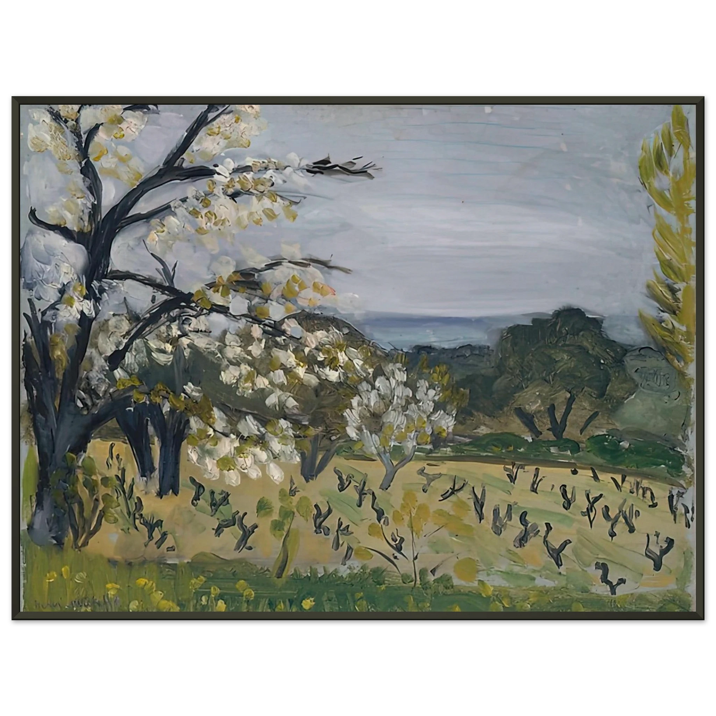 Henri Matisse LANDSCAPE NICE 1919 Framed Art Print - Aluminum Frame - 70x100 cm / 28x40 inches
