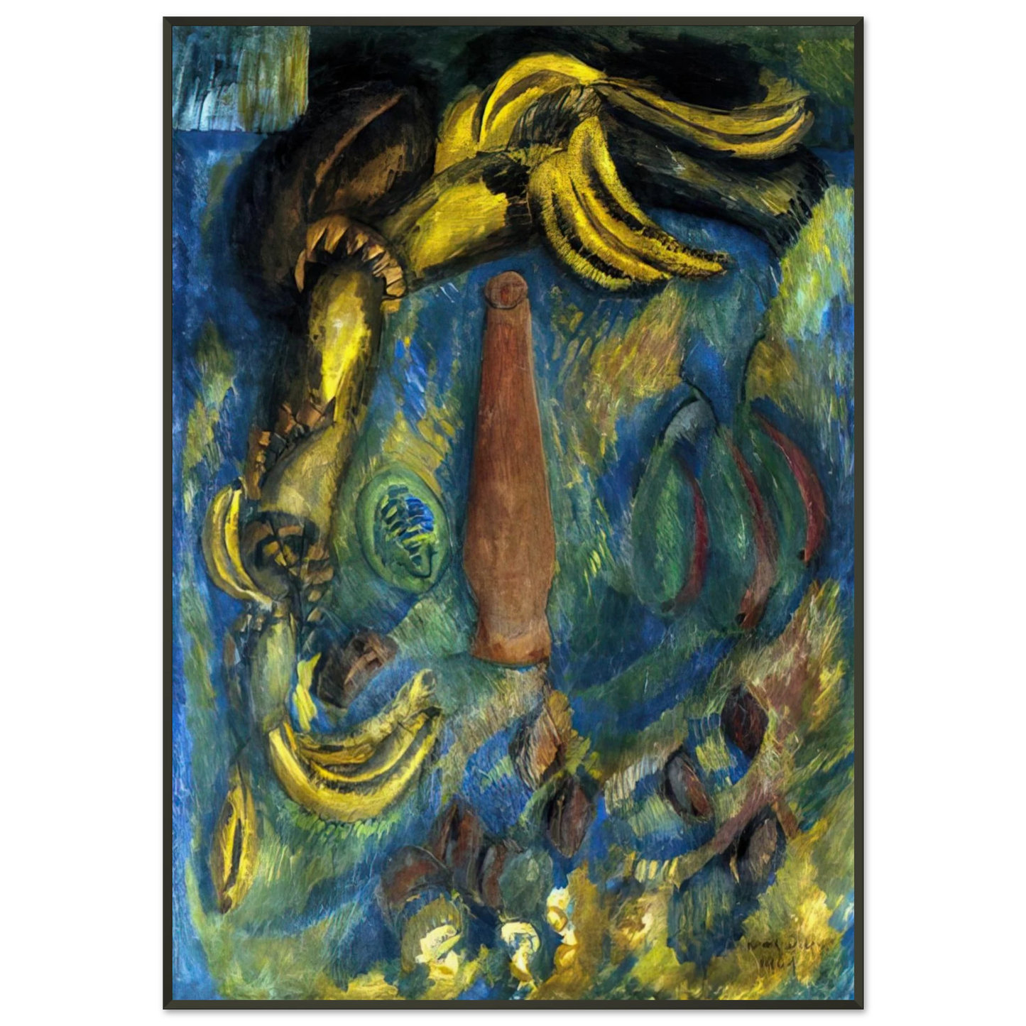 Raoul Dufy STILL LIFE WITH BANANAS 1909 Framed Art Print - Aluminum Frame - 21x29.7 cm / 8x12"