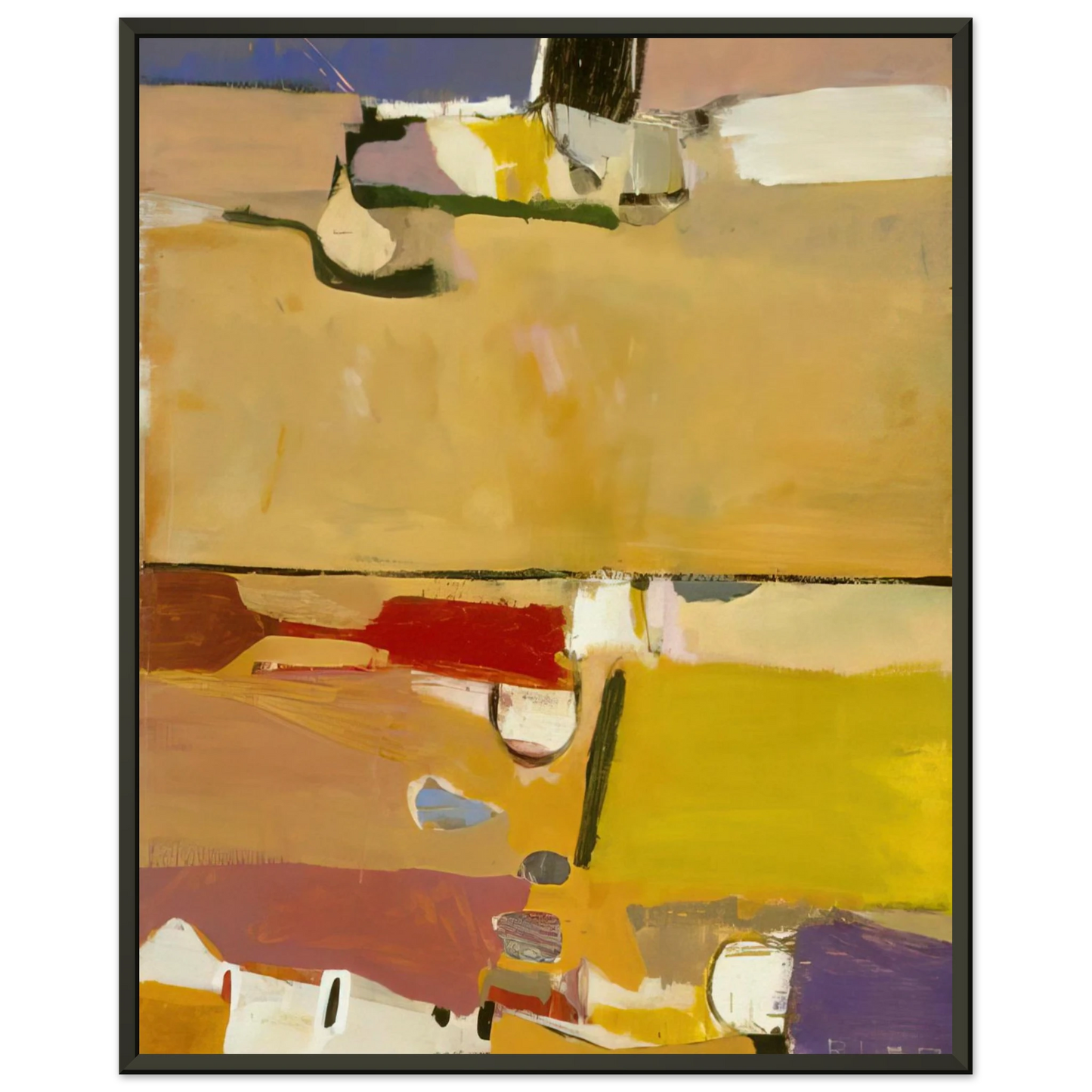 Richard Diebenkorn A Day at the Races Framed Art Print - Aluminum Frame - 70x100 cm / 28x40 inches