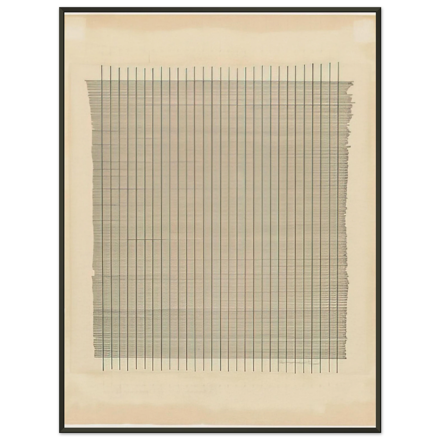 Agnes Martin Tremolo Framed Art Print - Aluminum Frame - 70x100 cm / 28x40 inches