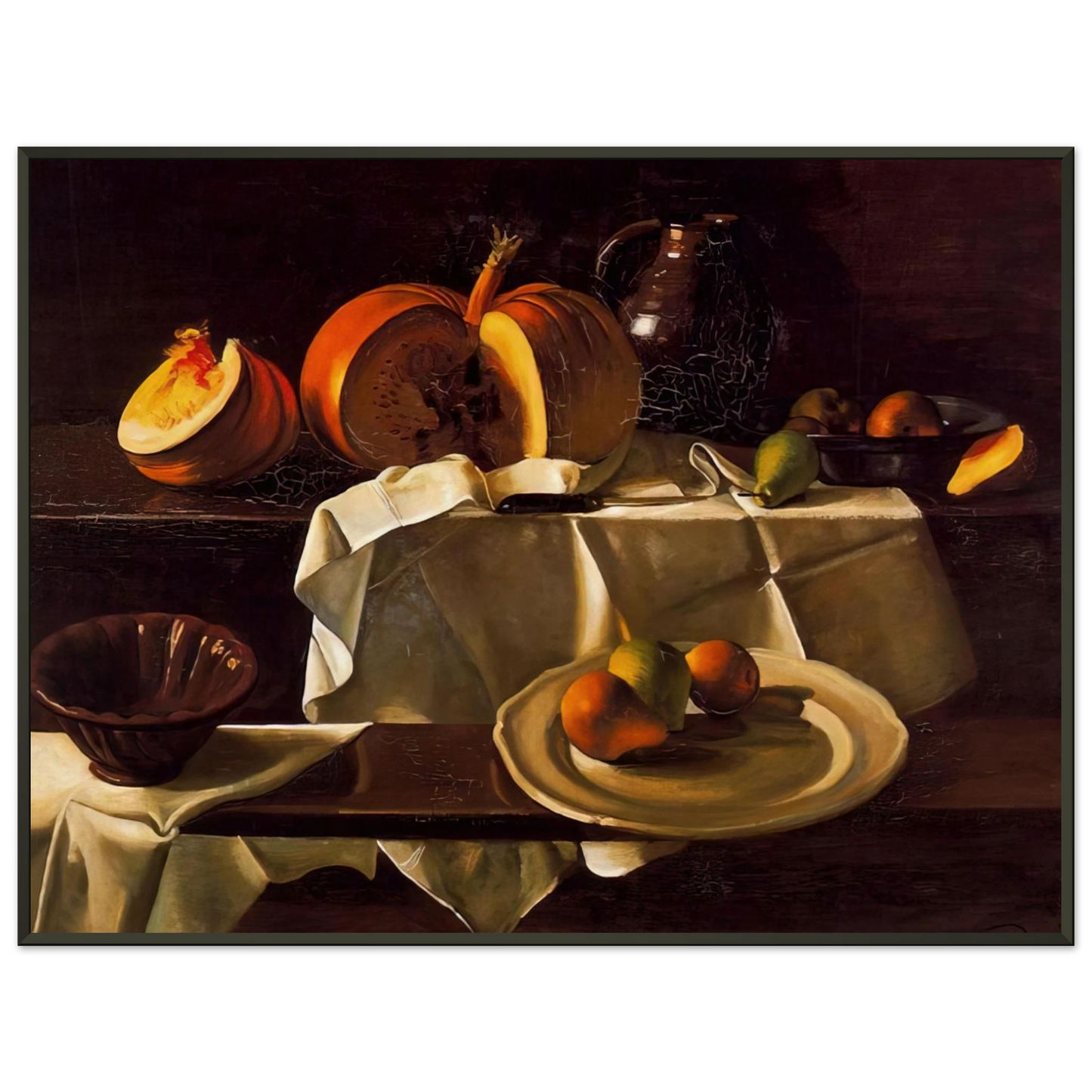 Andre Derain THE STILL LIFE WITH PUMPKIN 1939 Framed Art Print - Aluminum Frame - 70x100 cm / 28x40 inches