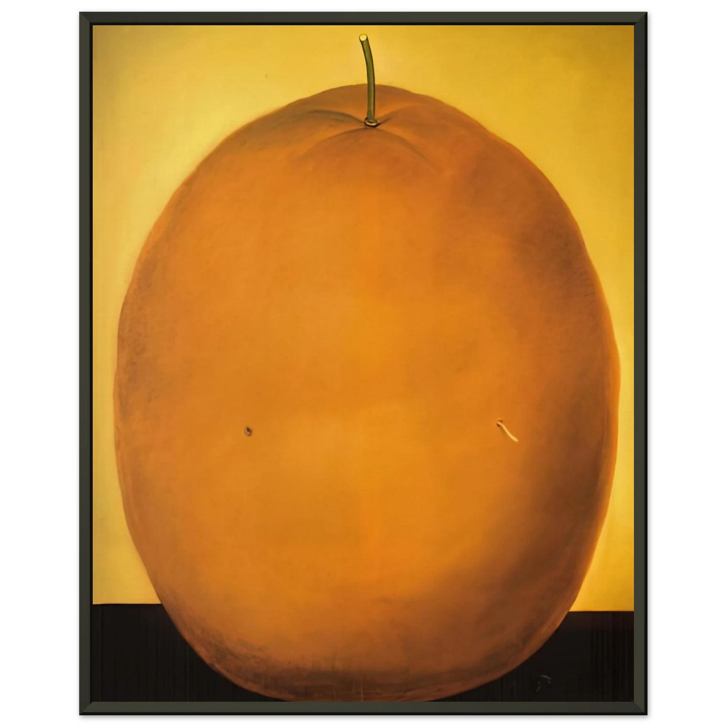 Fernando Botero ORANGE Framed Art Print - Aluminum Frame - 60x80 cm / 24x32 inches