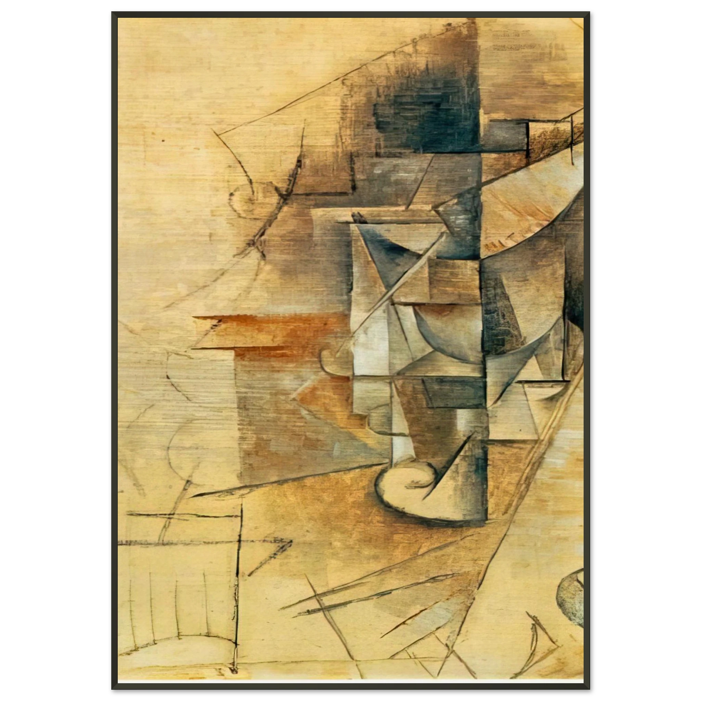 Pablo Picasso  A glass Framed Art Print  - Aluminum Frame - 21x29.7 cm / 8x12"