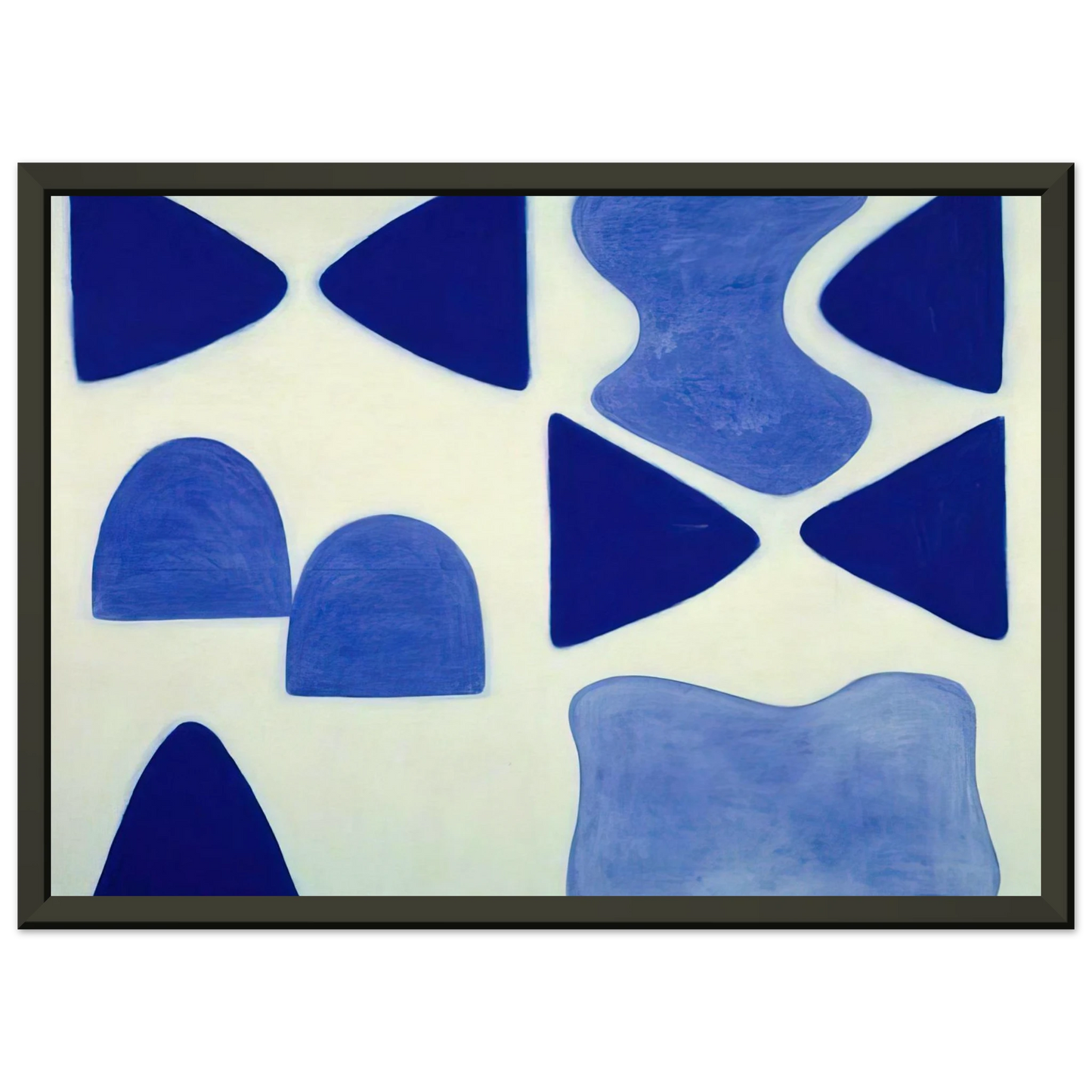 William Scott Berlin Blues 4 1965 Framed Art Print - Aluminum Frame - 60x80 cm / 24x32 inches