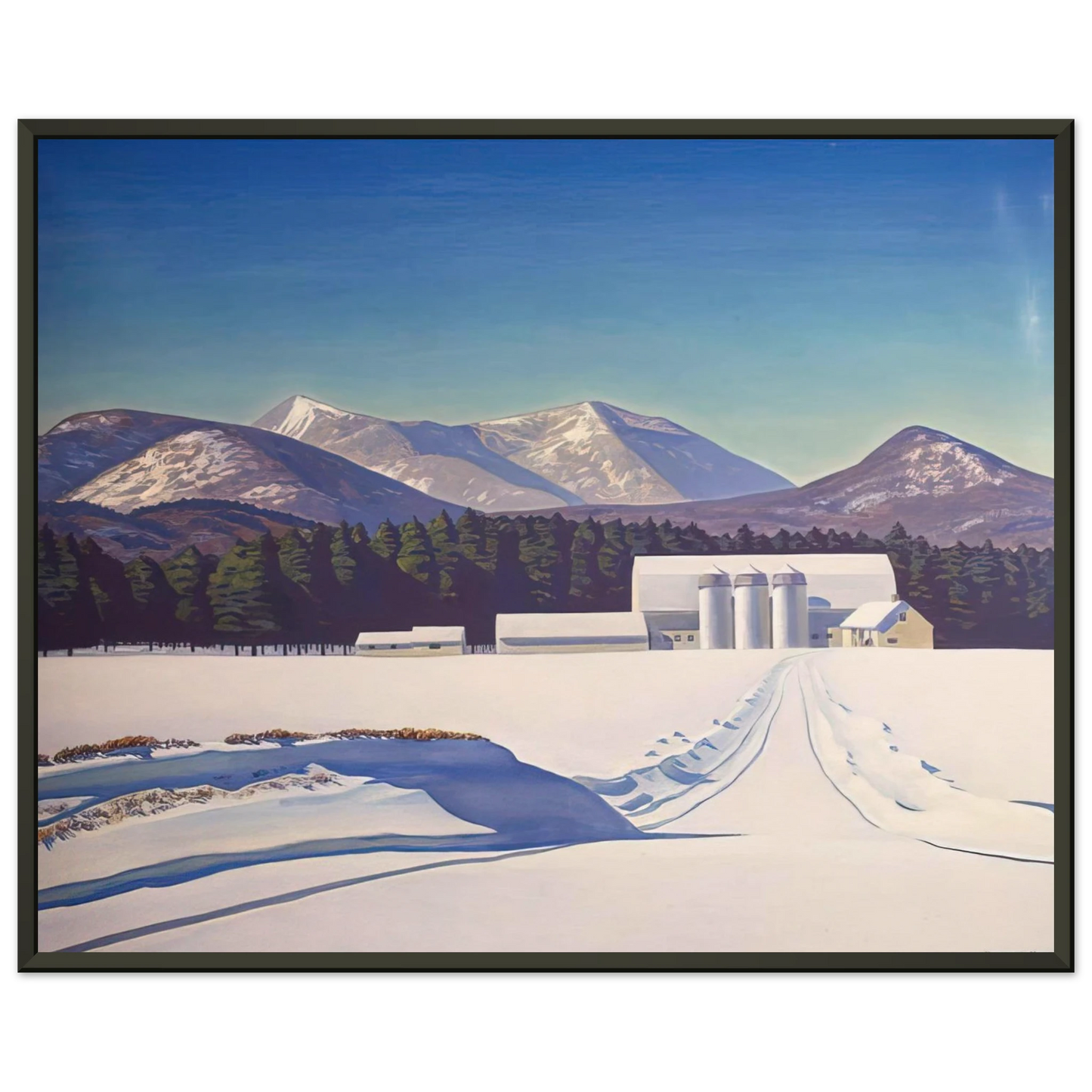 Rockwell Kent Road to Asgaard Adirondack Framed Art Print - Aluminum Frame - 60x80 cm / 24x32 inches