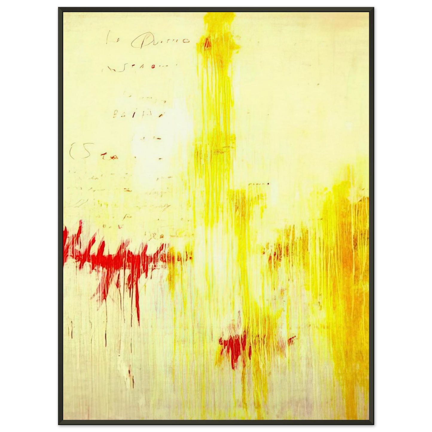 Cy Twombly Quattro stagioni I Estate Framed Art Print - Aluminum Frame - 70x100 cm / 28x40 inches