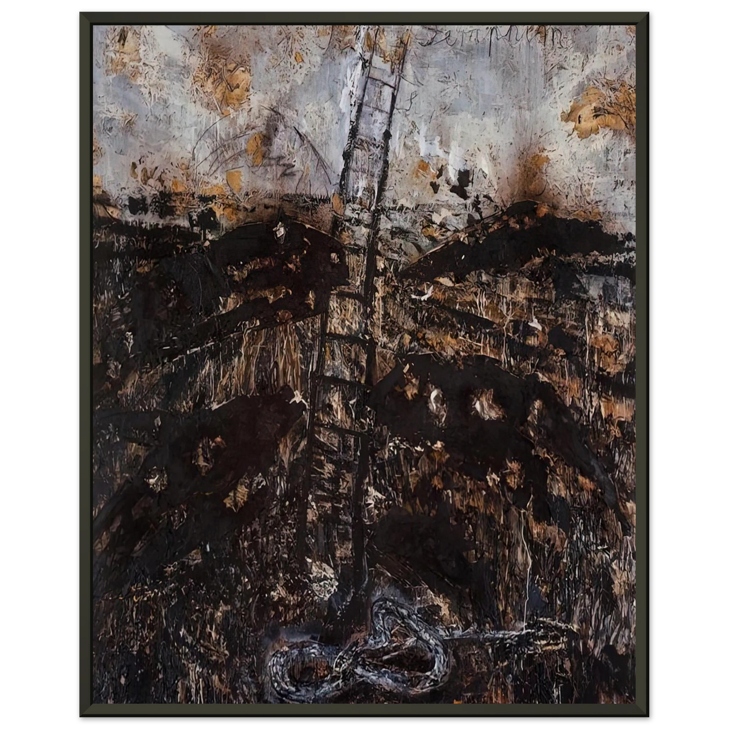 Anselm Kiefer SERAPHIM 1984 Framed Art Print - Aluminum Frame - 60x80 cm / 24x32 inches
