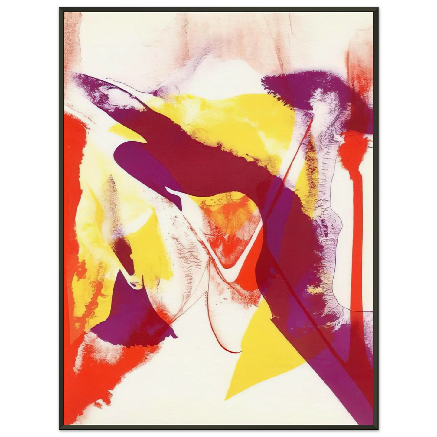 Paul Jenkins  Redfern composition  Abstract Expressionism Framed Art Print  - Aluminum Frame - 40x50 cm / 16x20 inches