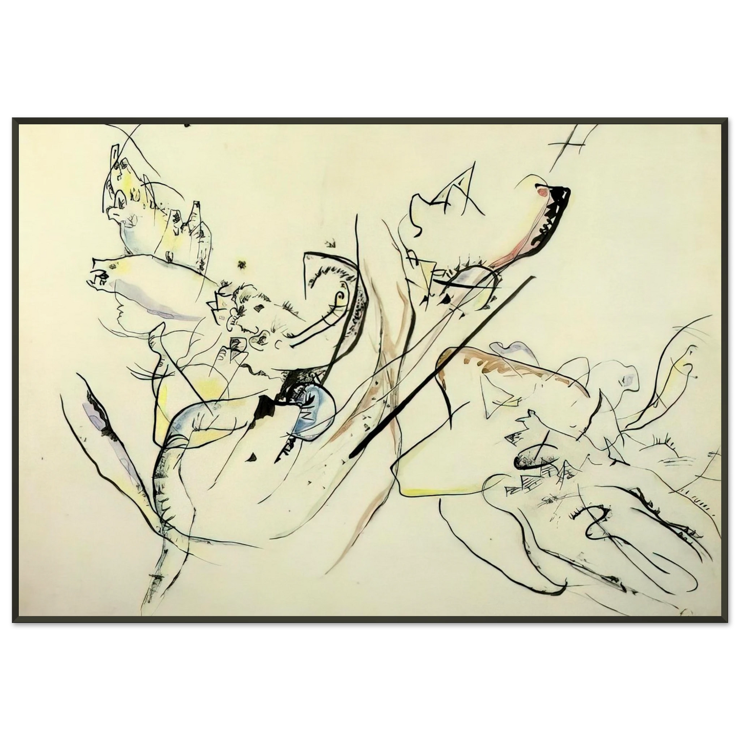 Wassily Kandinsky UNTITLED Framed Art Print - Aluminum Frame - 21x29.7 cm / 8x12"