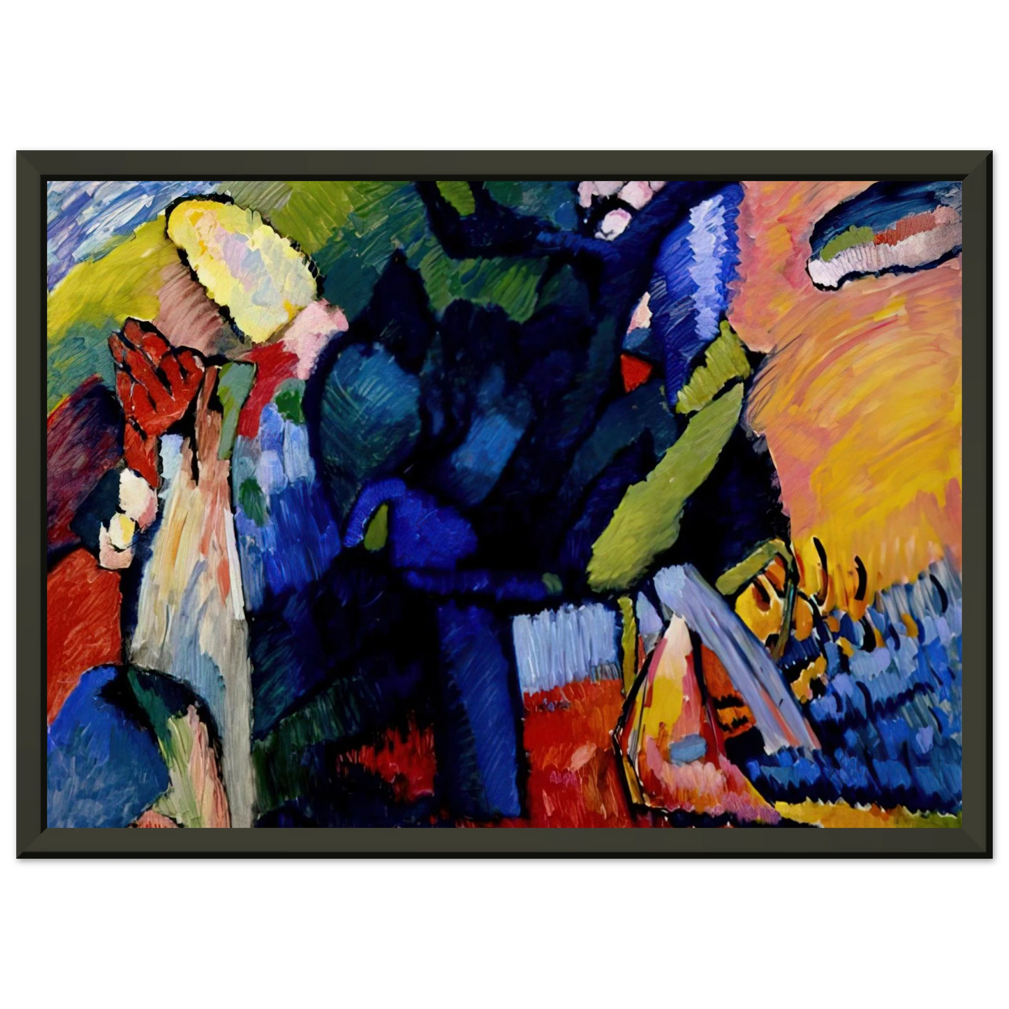 Wassily Kandinsky  IMPROVISATION 4 1909 Framed Art Print  - Aluminum Frame - 60x80 cm / 24x32 inches