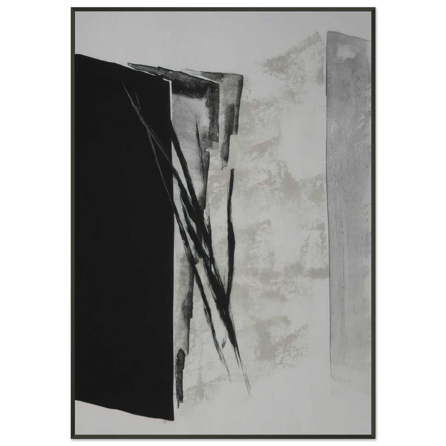 Toko Shinoda Kasanari Abstract Expressionism Framed Art Print - Aluminum Frame - 21x29.7 cm / 8x12"