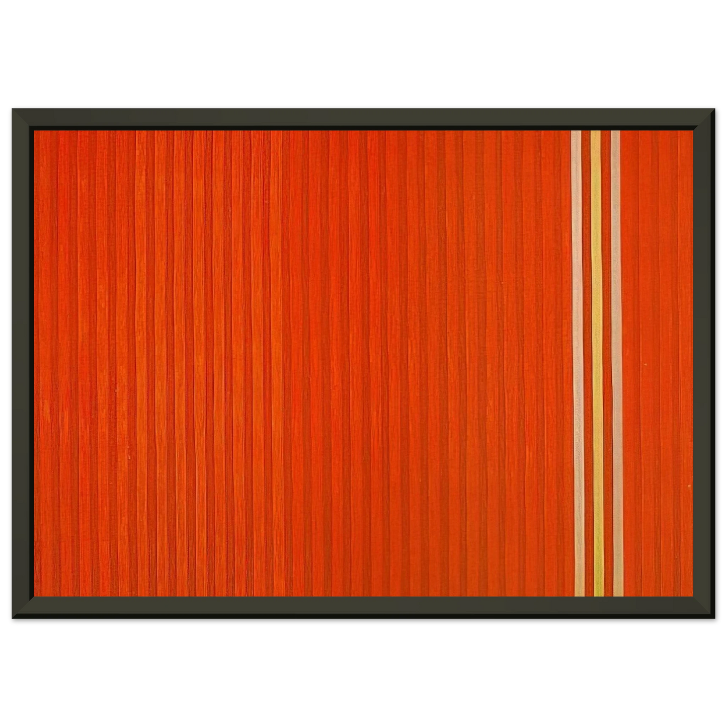 Gene Davis Red Devil 1959 Framed Art Print - Aluminum Frame - 40x50 cm / 16x20 inches