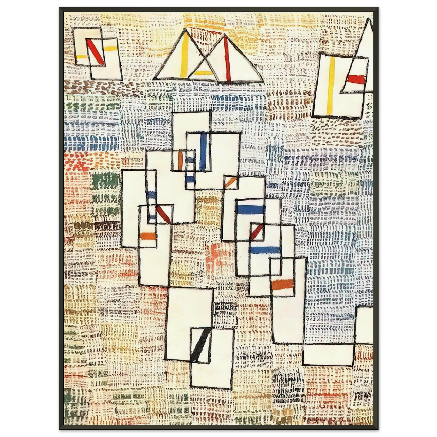 Paul Klee COTE DE PROVENCE Framed Art Print - Aluminum Frame - 40x50 cm / 16x20 inches