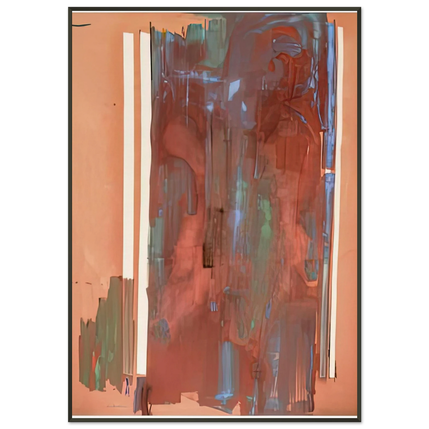 Helen Frankenthaler  Plexus 1976 Framed Art Print  - Aluminum Frame - 21x29.7 cm / 8x12"