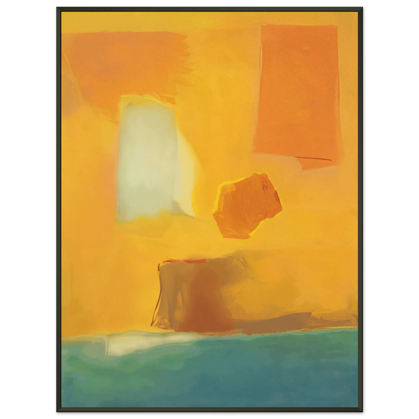 Esteban Vicente UNTITLED 1985 Framed Art Print - Aluminum Frame - 60x80 cm / 24x32 inches