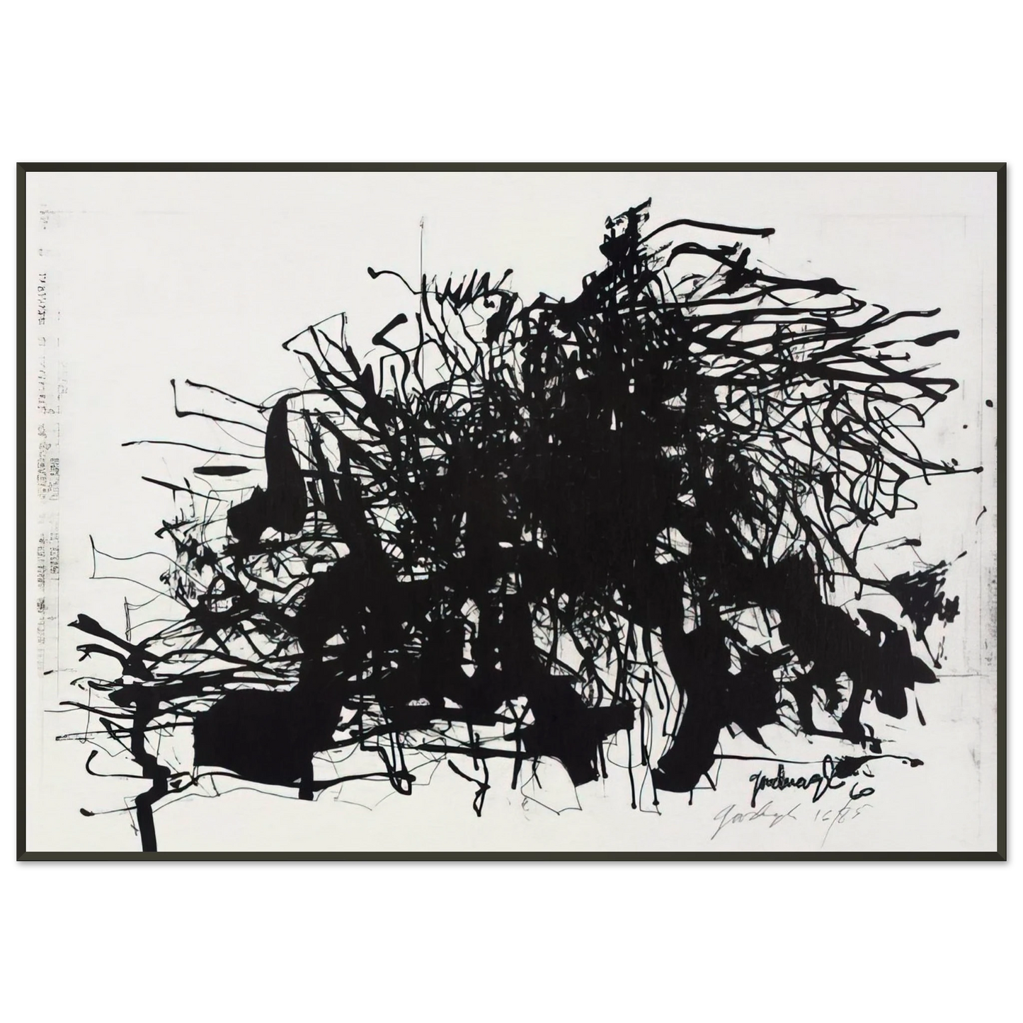 Robert Goodnough Nomads 1960 Framed Art Print - Aluminum Frame - 21x29.7 cm / 8x12"