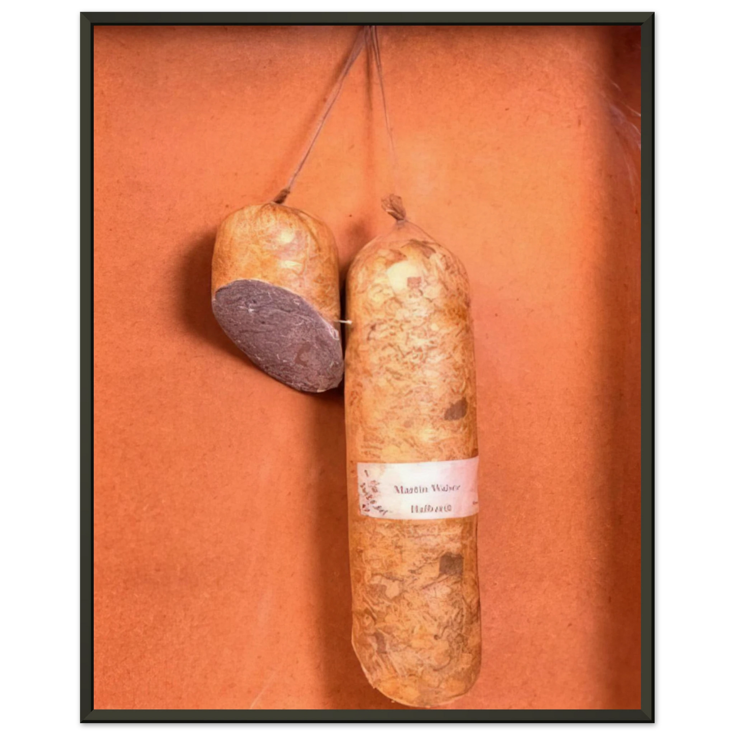 Dieter Roth Literature Sausage 1974 Framed Art Print - Aluminum Frame - 40x50 cm / 16x20 inches
