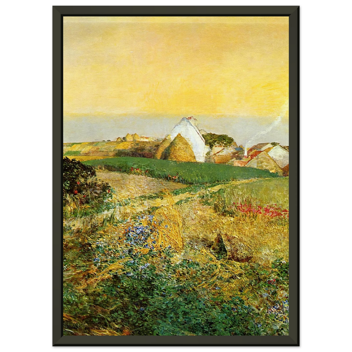 Childe Hassam VillersleBel aka The Enchanted Hour Framed Art Print - Aluminum Frame - 70x100 cm / 28x40 inches